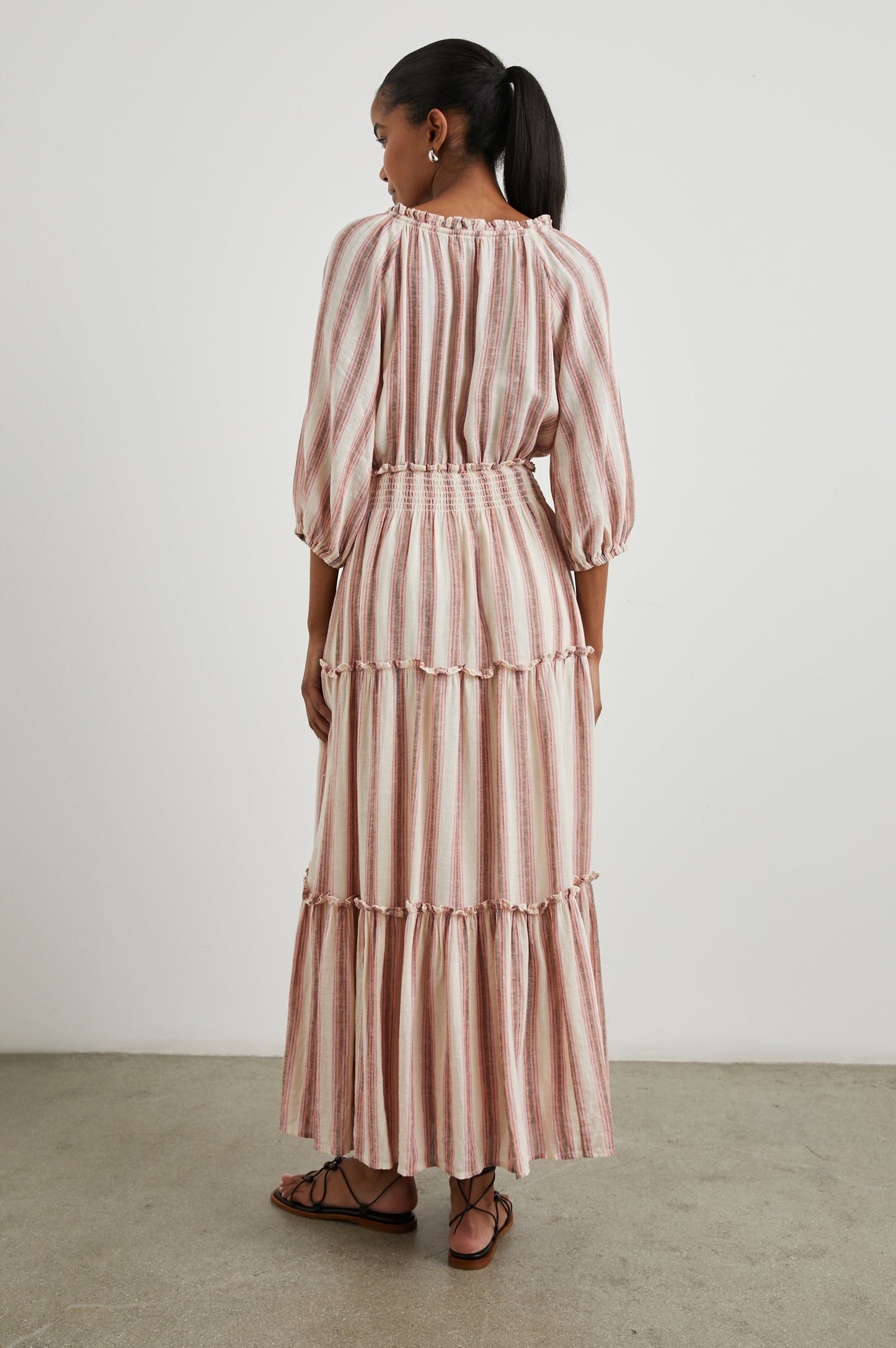 Caterine Elbise - Camino Çizgili