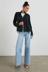 Collıns Ceket - Gazlı Siyah