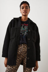 Connıe Gömlek Ceket - Siyah Ayı