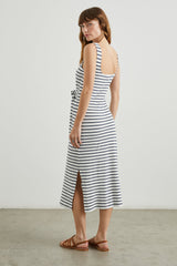 Meg Elbise - Fildişi Lacivert Çizgili