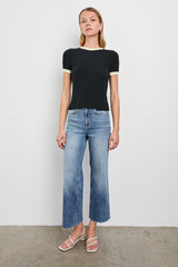 Meredıth Top - Siyah Fildişi