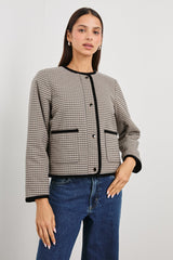 Nota Jacket - Ice Taupe Mini Kareli