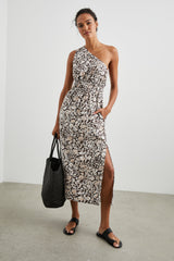 Selanı Elbise - Kızıl Çiçekli