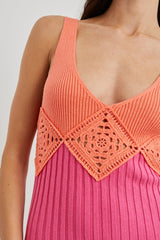 Taryn Elbise - Papaya Renk Blok