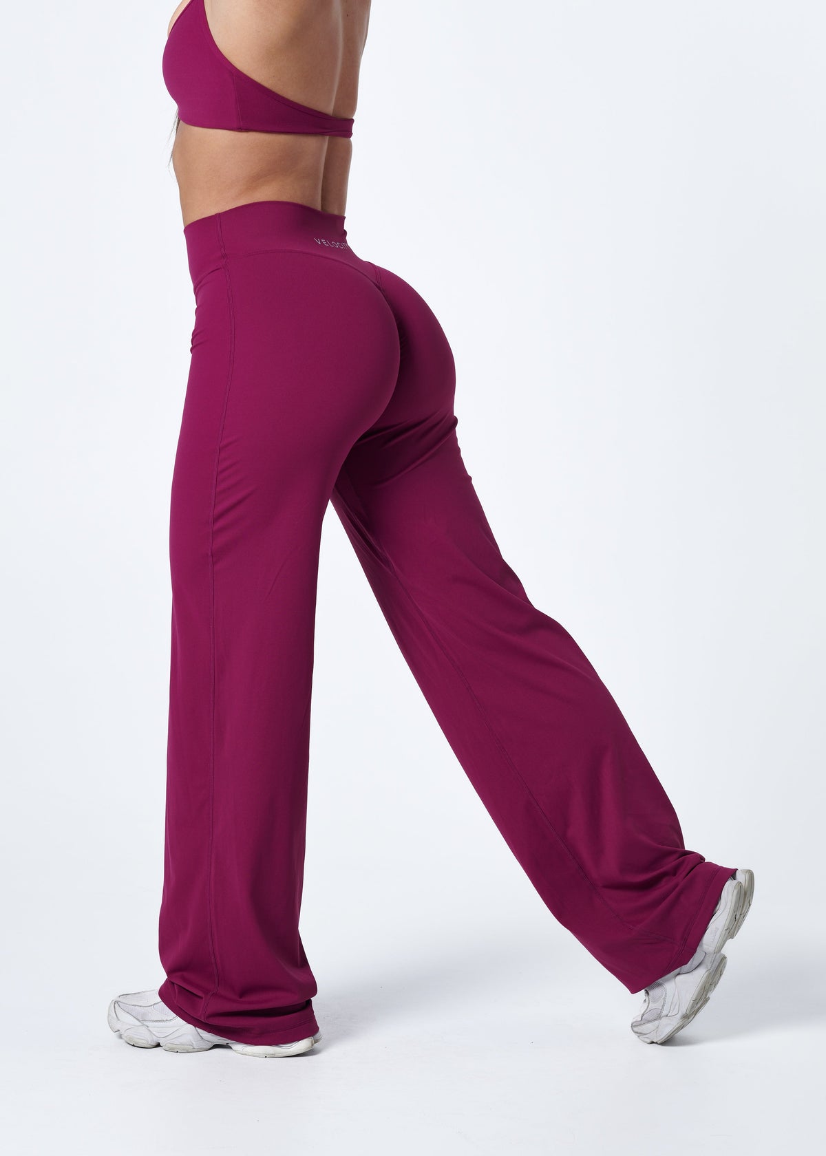 Düz Paçalı Pantolon - Berry