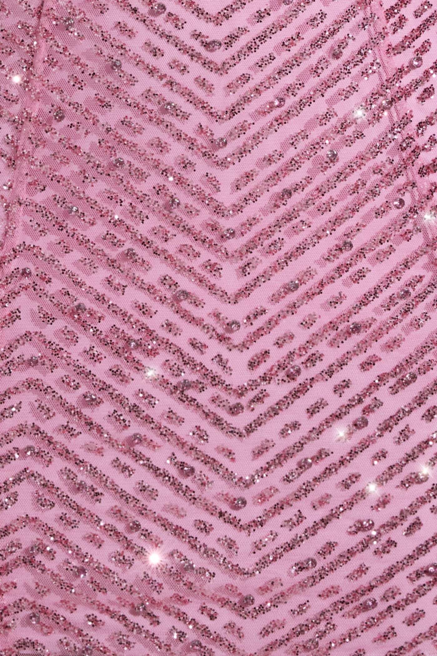 Pembe Renkli, İşlemeli Askılı Mini Elbise