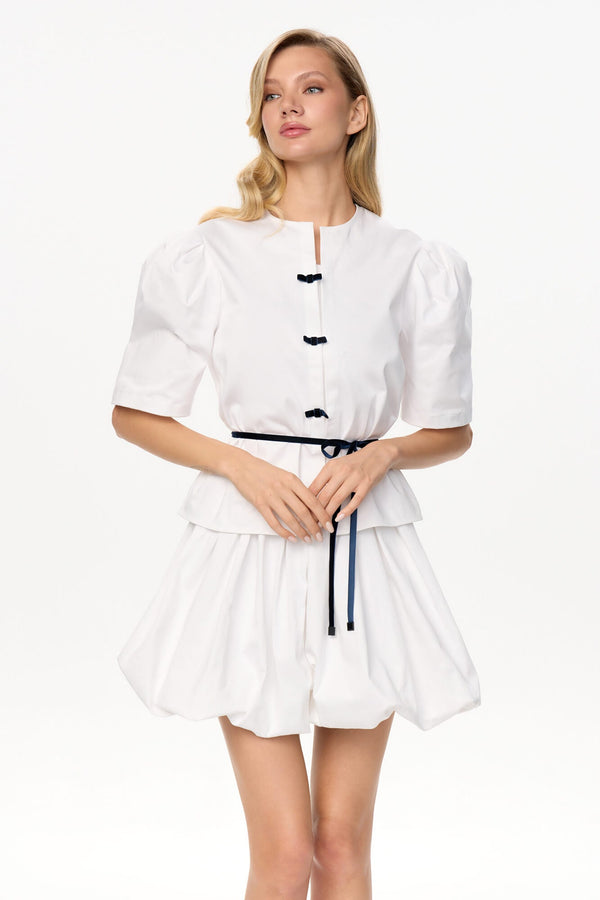 Kısa Kollu Gömlek Bluz