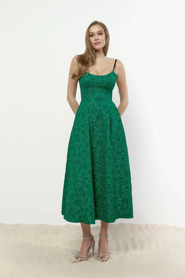 Jakarlı Dar Korse Büstiyer Elbise