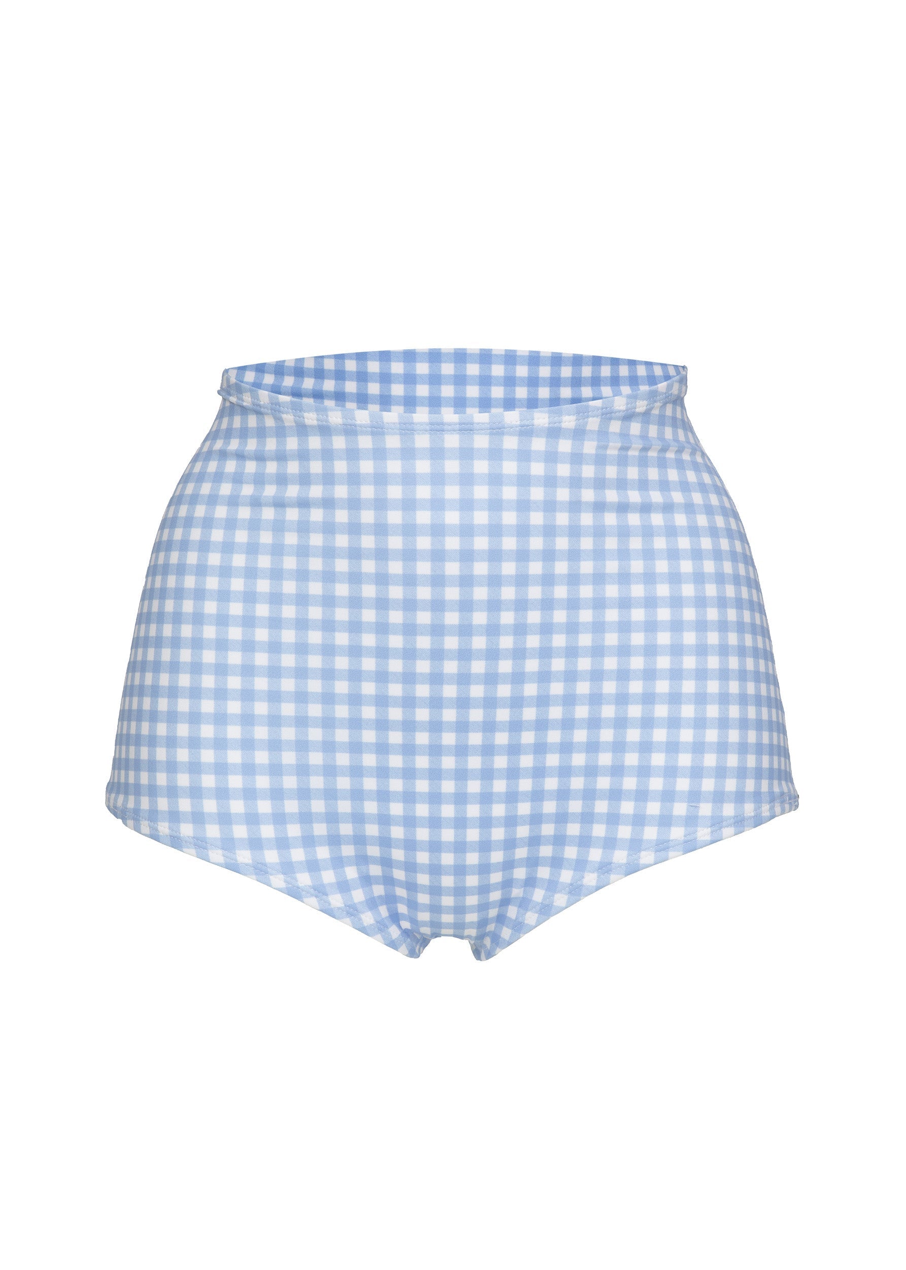 Don Açık Mavi Gingham - Yüksek Kabarık Taban