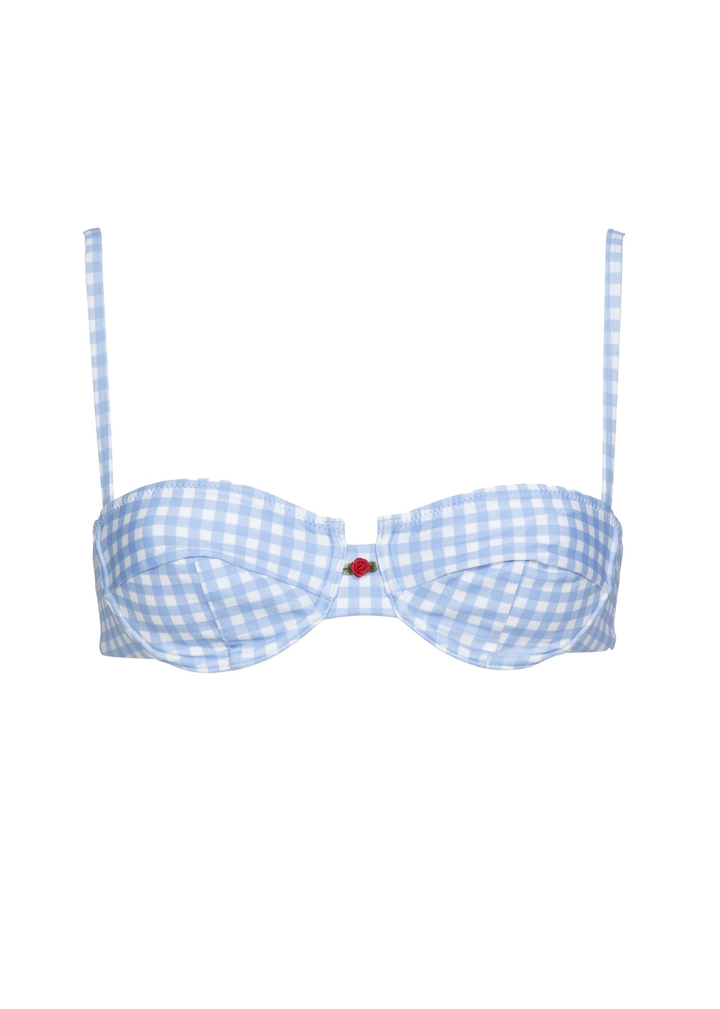 Esme Açık Mavi Gingham - Üst Kısım