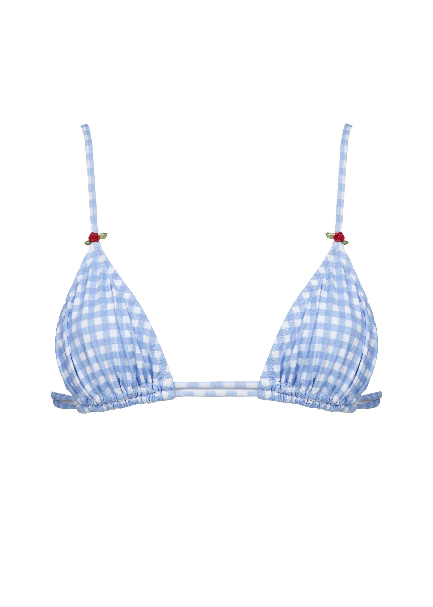 Kyma Açık Mavi Gingham - Üst Kısım