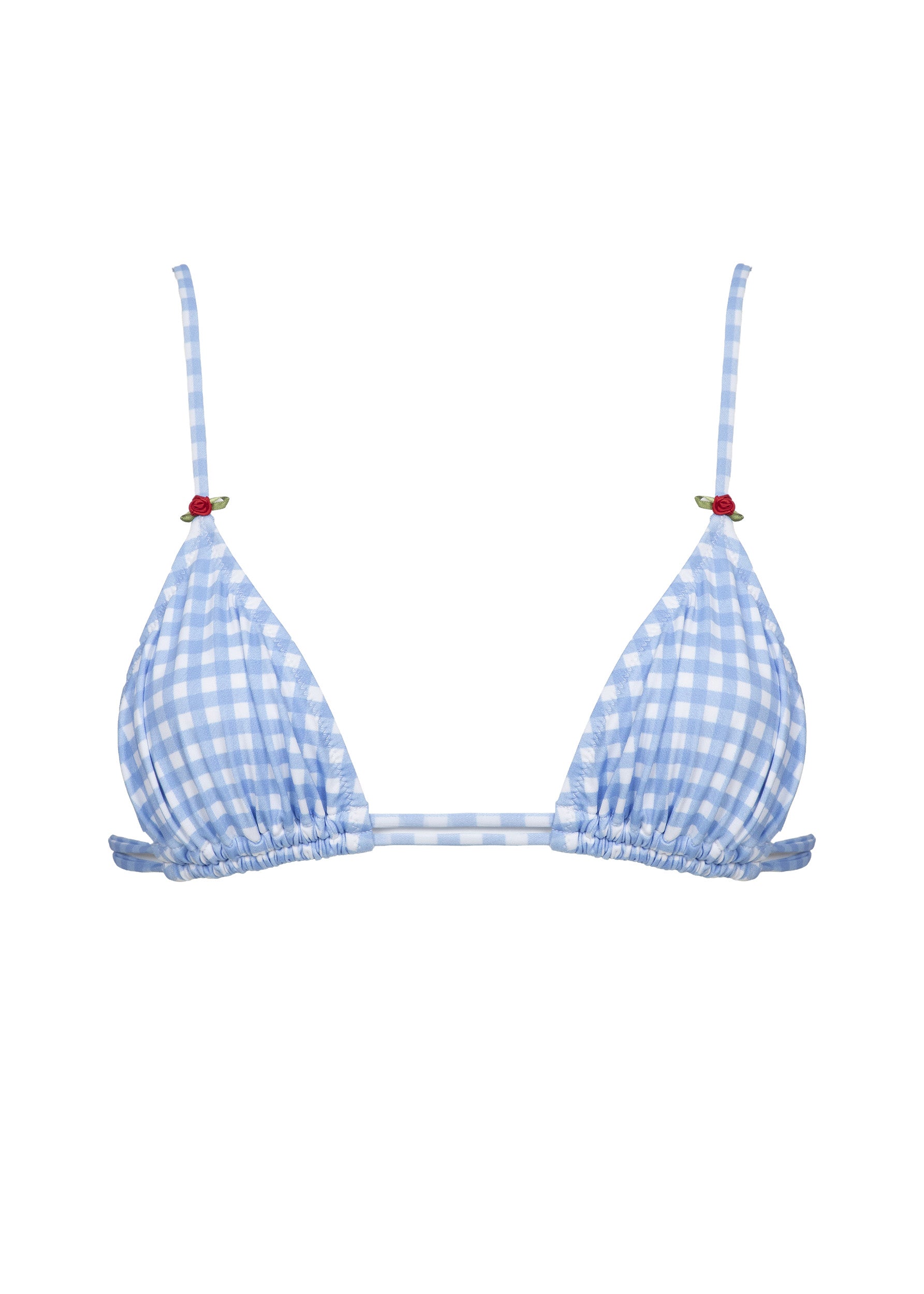 Kyma Açık Mavi Gingham - Üst Kısım