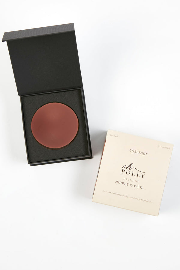 Kestane Rengi Yeniden Kullanılabilir Silikon Meme Ucu Kapakları