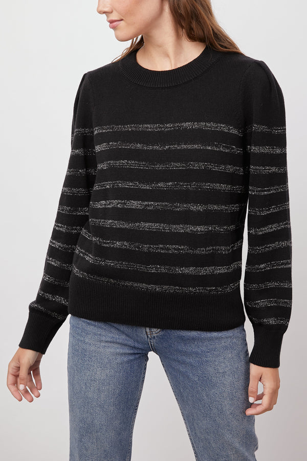 Allegra Sweater - Siyah Metalik