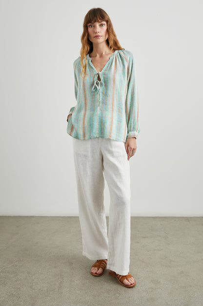 Brielle Üst - Deniz Manzarali Çizgili