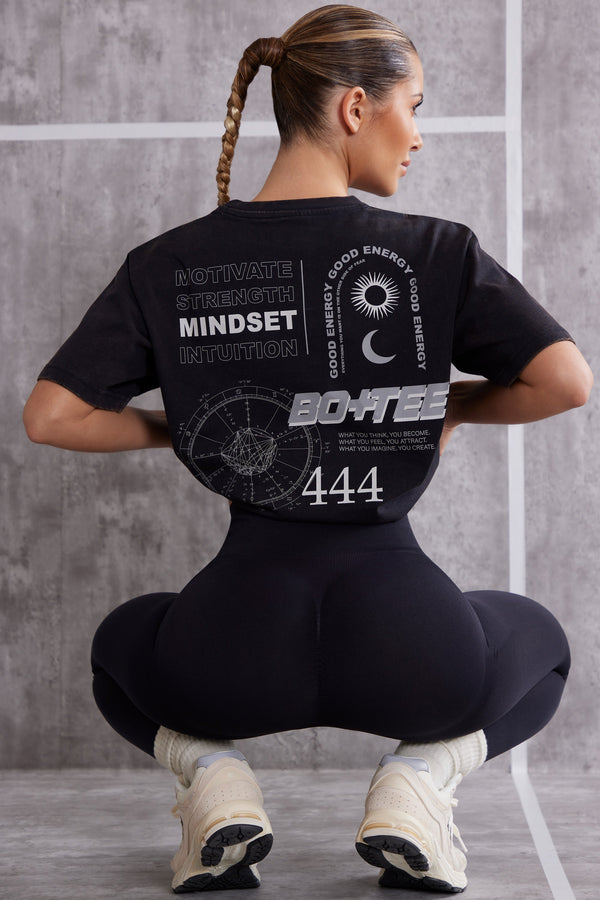 Jet Black Büyük Boy Tişört