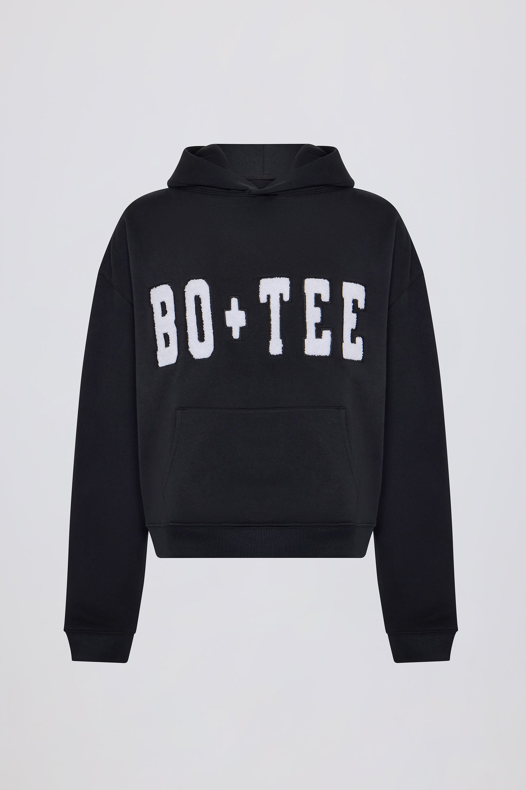 Siyah Oversize Kapüşonlu Sweatshirt