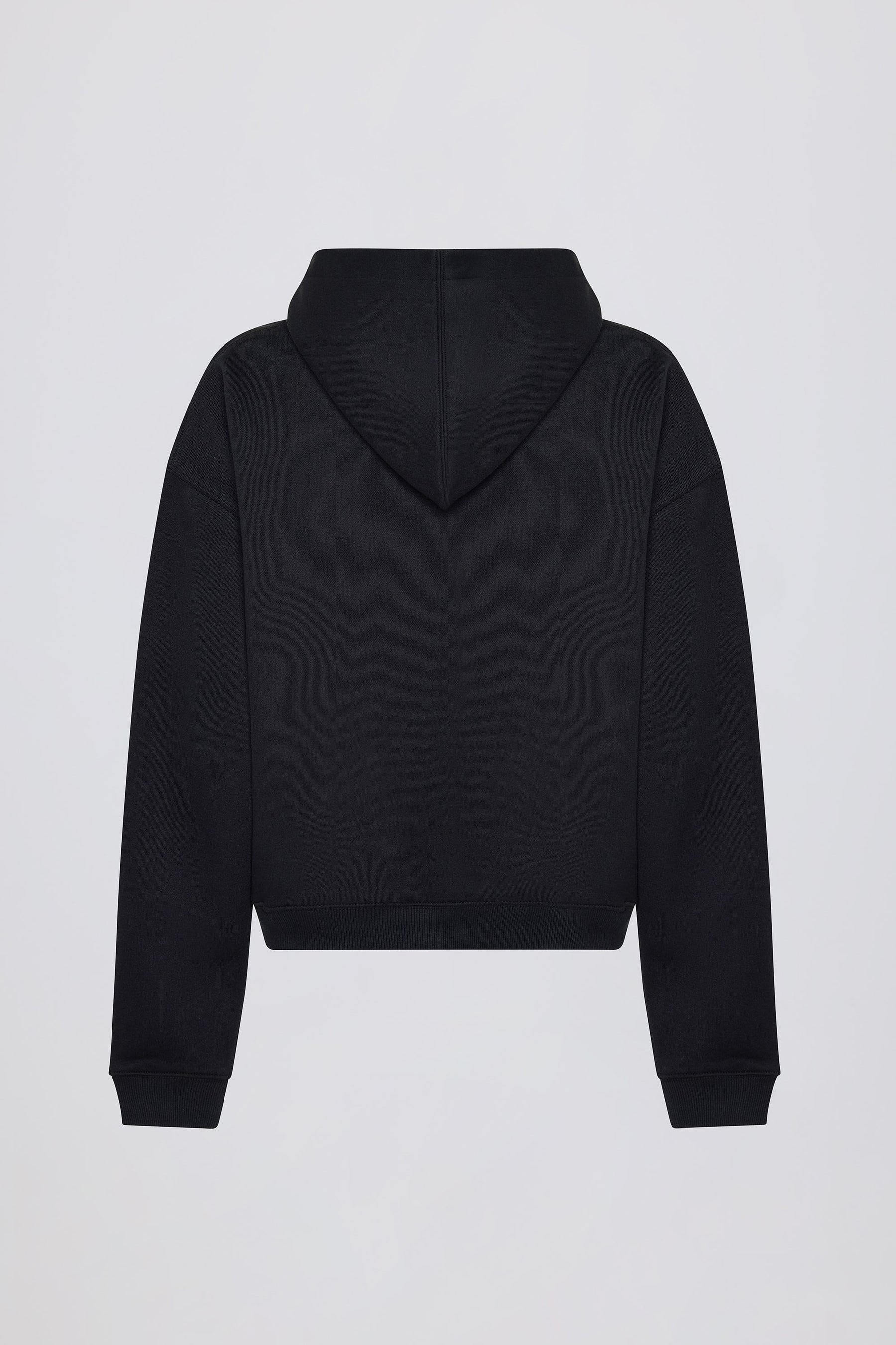 Siyah Oversize Kapüşonlu Sweatshirt