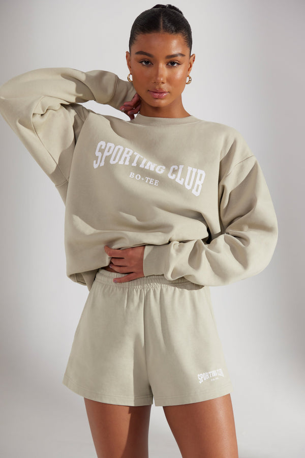 Kireçtaşı Eşofman Şortu