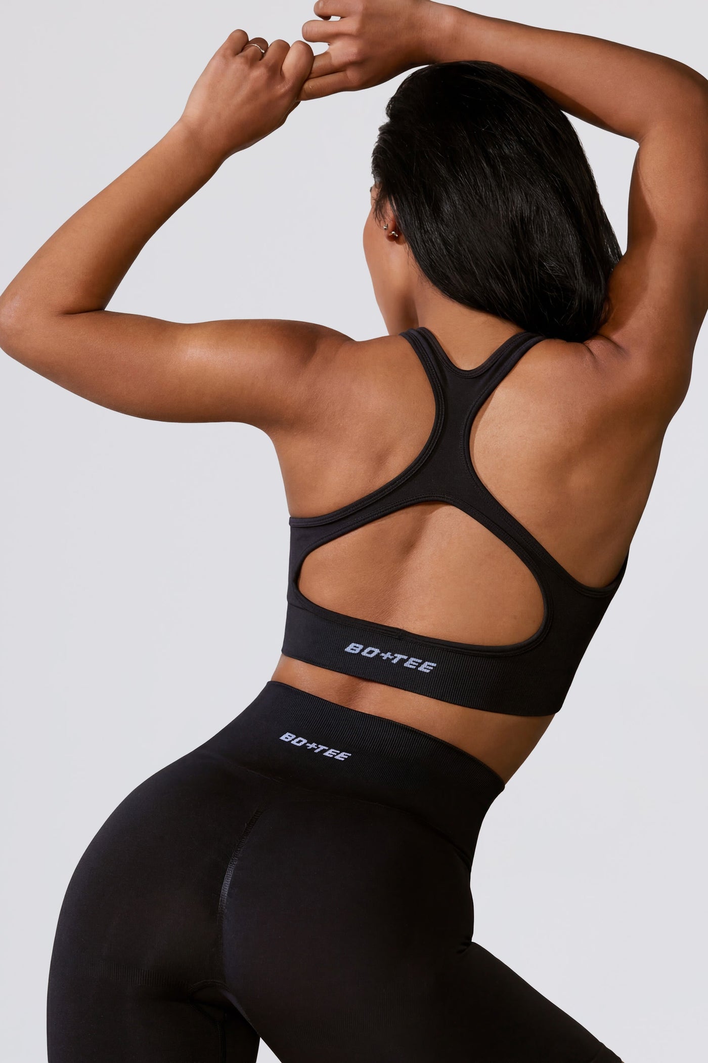 Cut Out Define Luxe Spor Sütyeni, Siyah