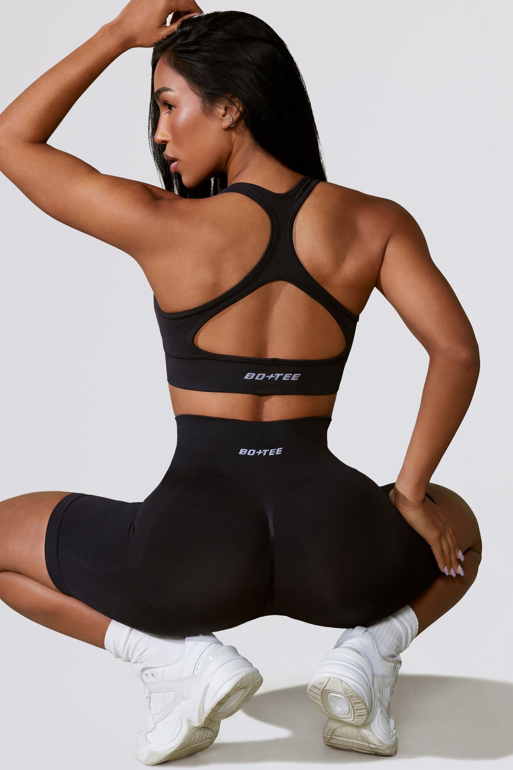 Cut Out Define Luxe Spor Sütyeni, Siyah