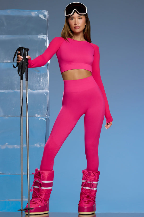 Fuşya Pembesi Petite Super Sculpt Baz Katman Tayt