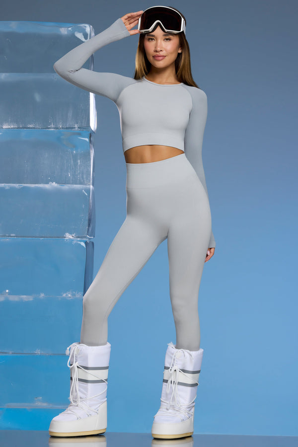 Açık Gri Petite Super Sculpt Baz Katman Tayt