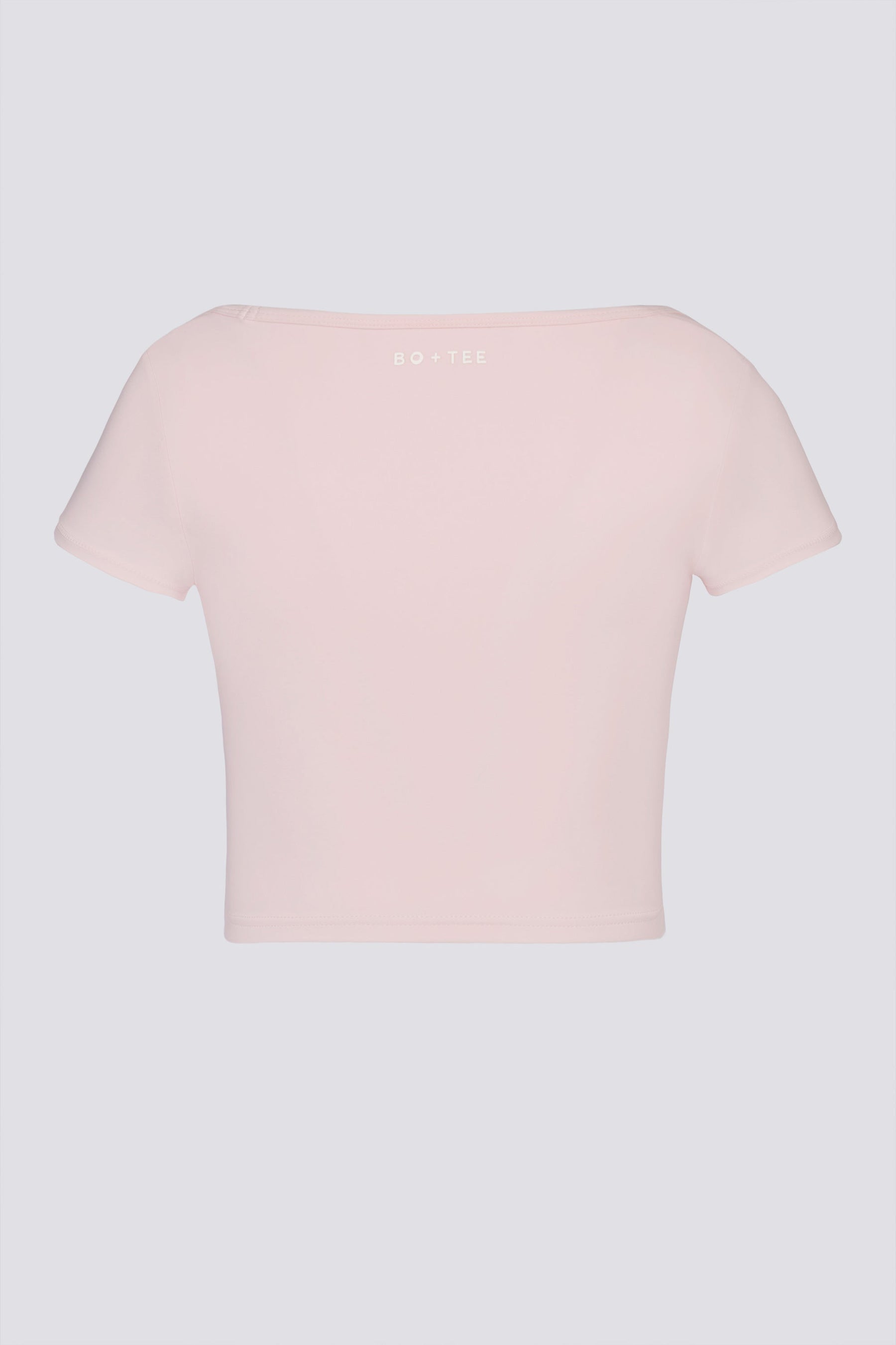 Yumuşak Ve Aktif Tasarımlı, Kalp Yakalı, Bale Pembesi Crop Top