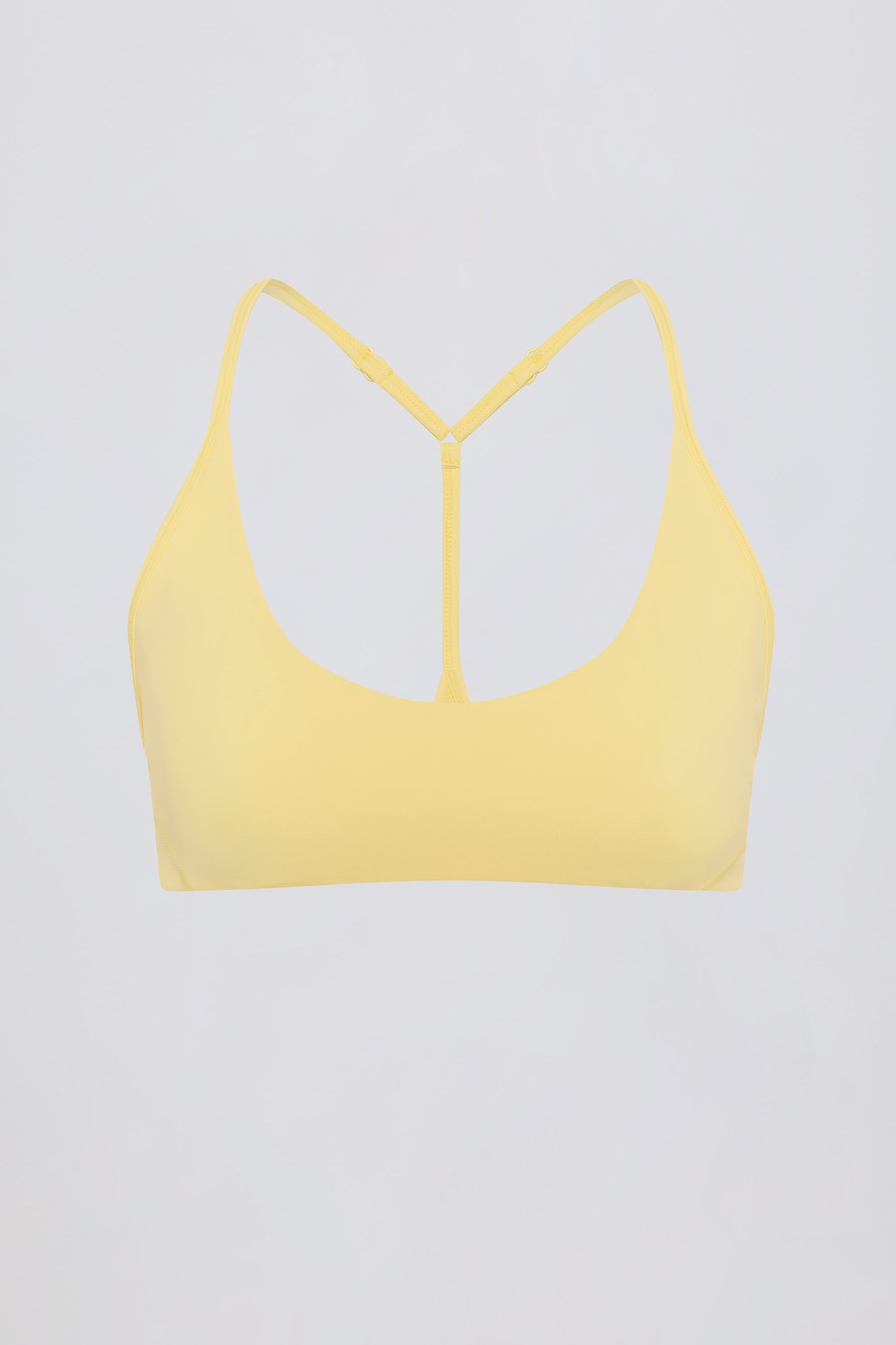 Limon Renginde Yumuşak, Aktif, Sırtı Açık Spor Sütyeni.