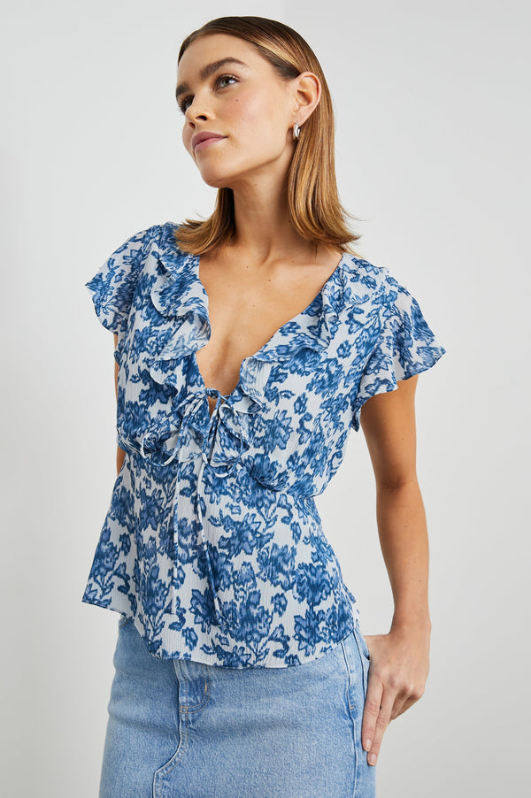 Carmıne Üst - Chambray Floral