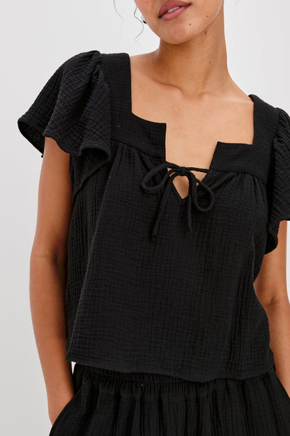 Casie Üst - Siyah