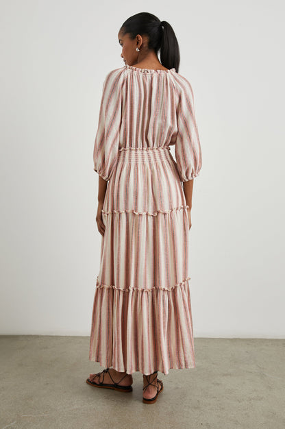 Caterine Elbise - Camino Çizgili