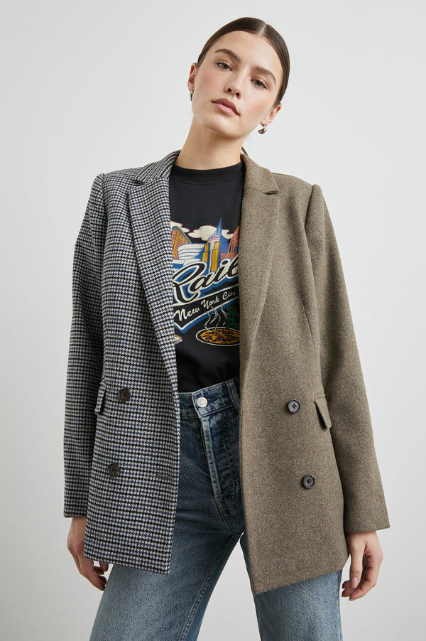 Cody Blazer - Karışık Mini Kareli