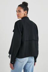 Collıns Ceket - Gazlı Siyah