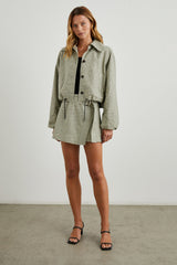 Deanna Etek - Sage Mini Ekoseli