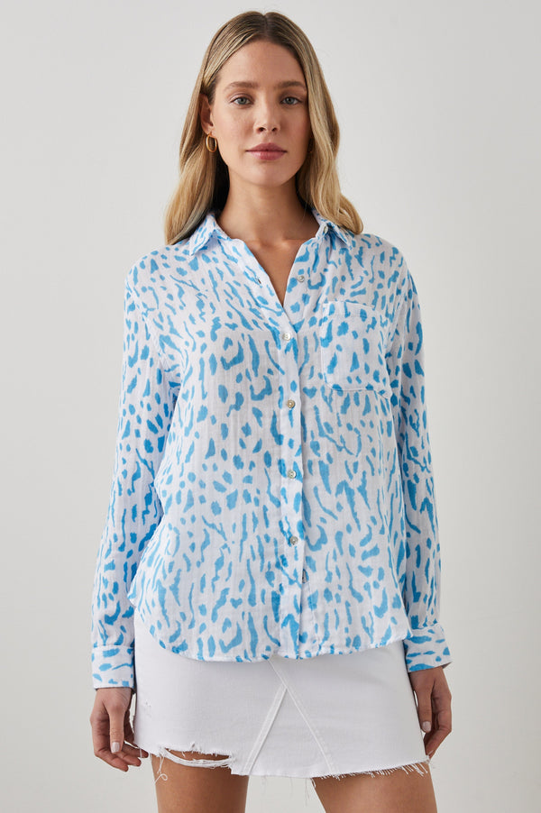 Ellıs Gömlek - Teal Cheetah
