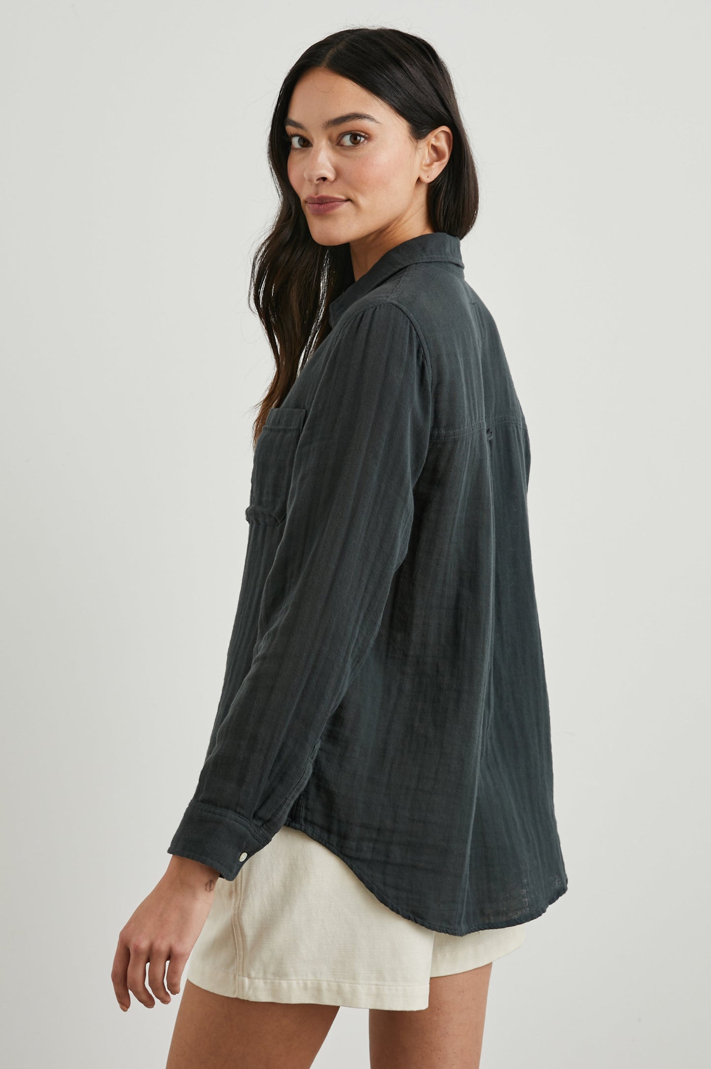 Ellis Gömlek - Yikanmiş Siyah