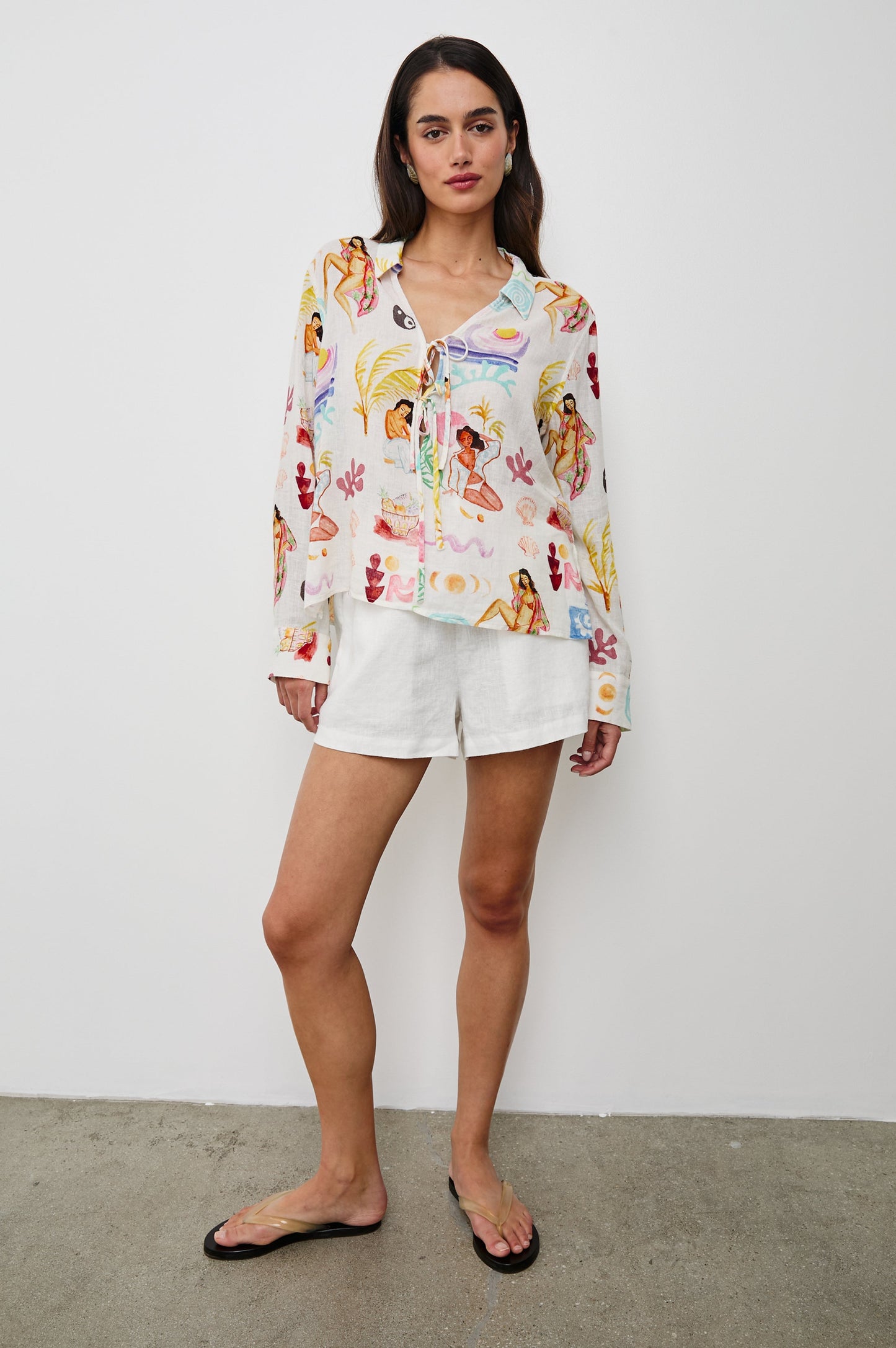 Elm Gömlek - Fildişi Renkli Bayan Mayo