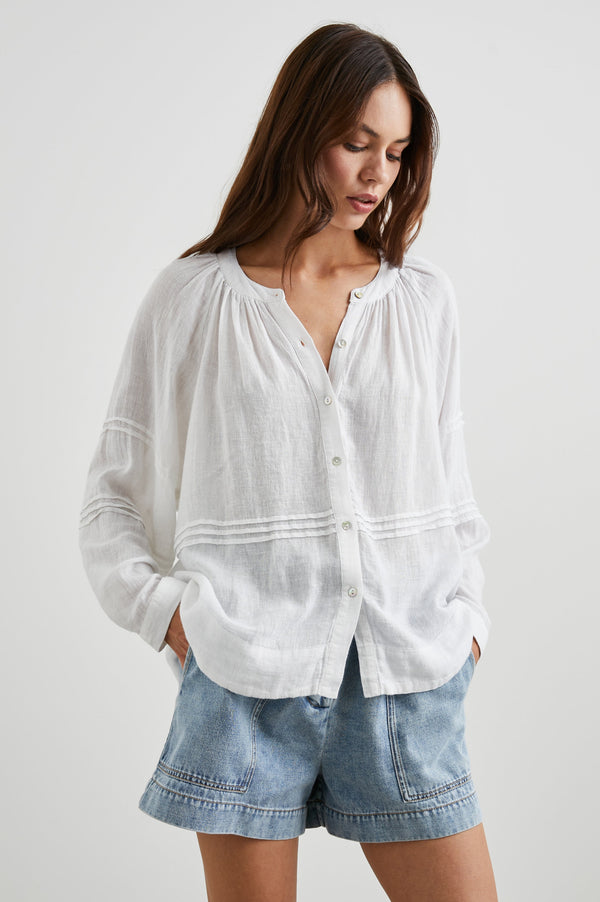 Frances Top - Beyaz