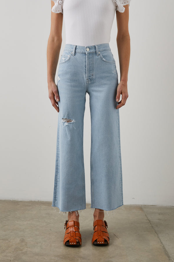 Getty Crop Geniş Bacak - Oceanvıew Dıstress