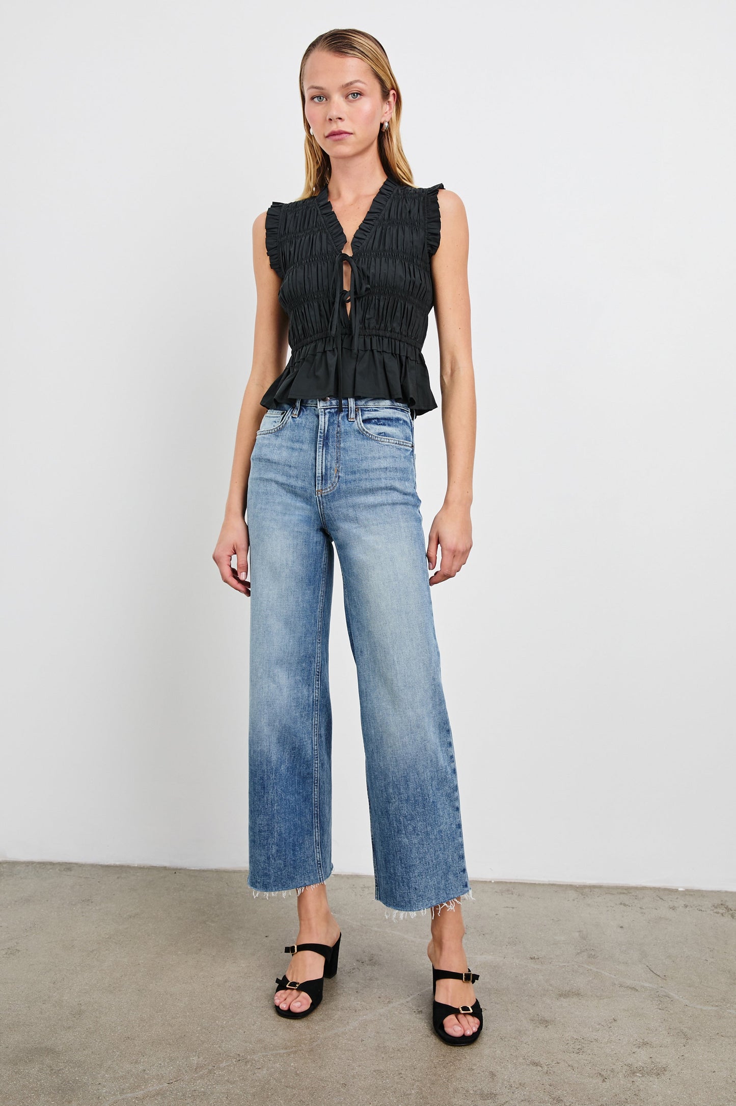 Getty Crop Wide Leg - Tradewind