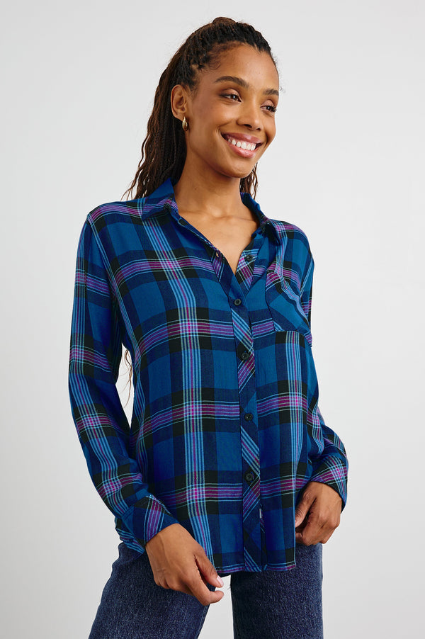 Hunter Gömlek - Kobalt Macenta