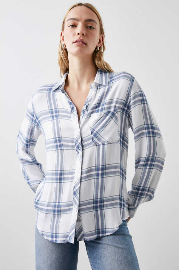 Hunter Gömlek - Beyaz Pasifik Teal