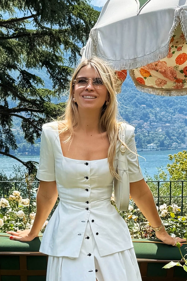 Kısa Kollu Düğmeli Üst