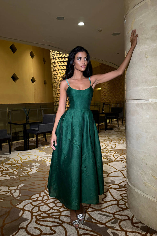 Jakarlı Dar Korse Büstiyer Elbise