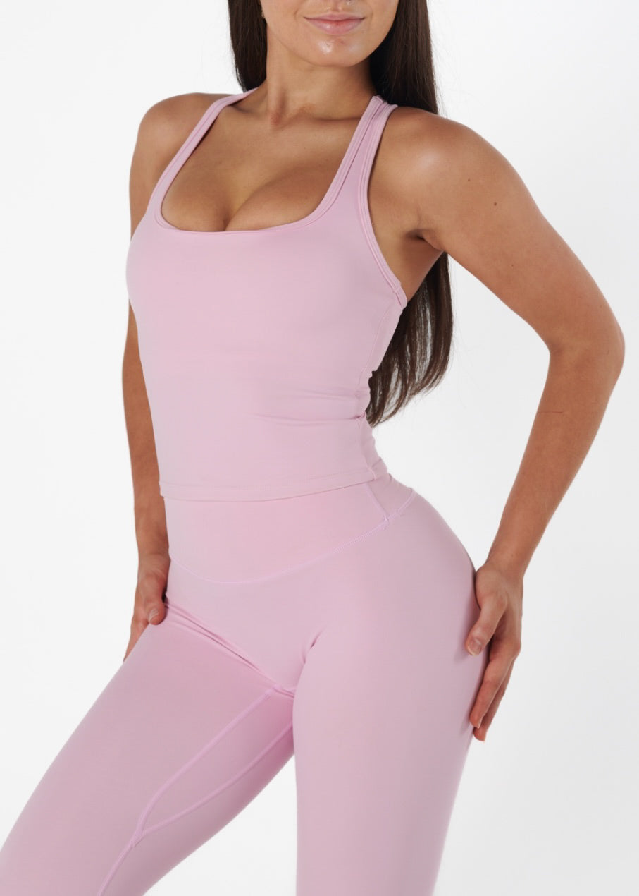 Racer Tank - Çilek Pembe