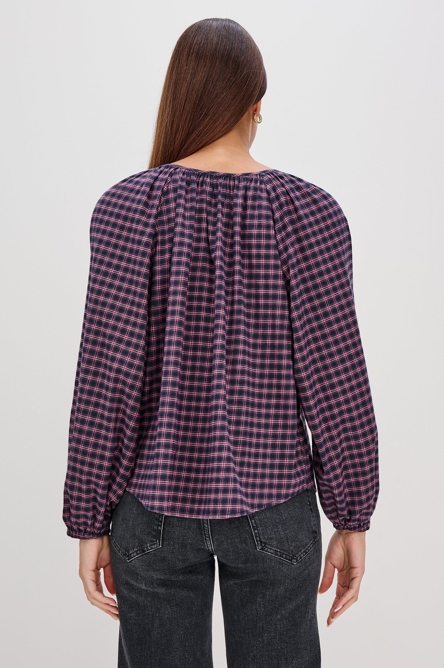 Indi Top - Rose Check