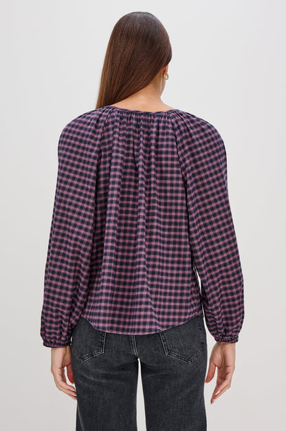 Indi Top - Rose Check