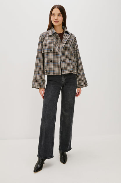 Jett Ceket - Mocha Ekose