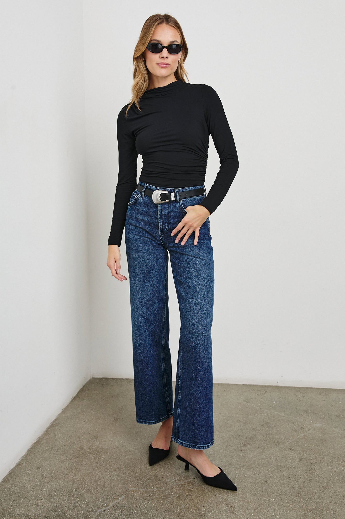 Joelle Üst - Siyah Oniks